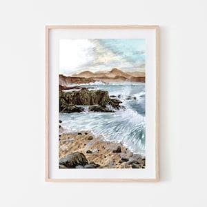 Calm After The Storm, Coastal Art Print, Ocean Wall art A lovely atmospheric seascape perfect for bring those coastal vibes into the home image 1