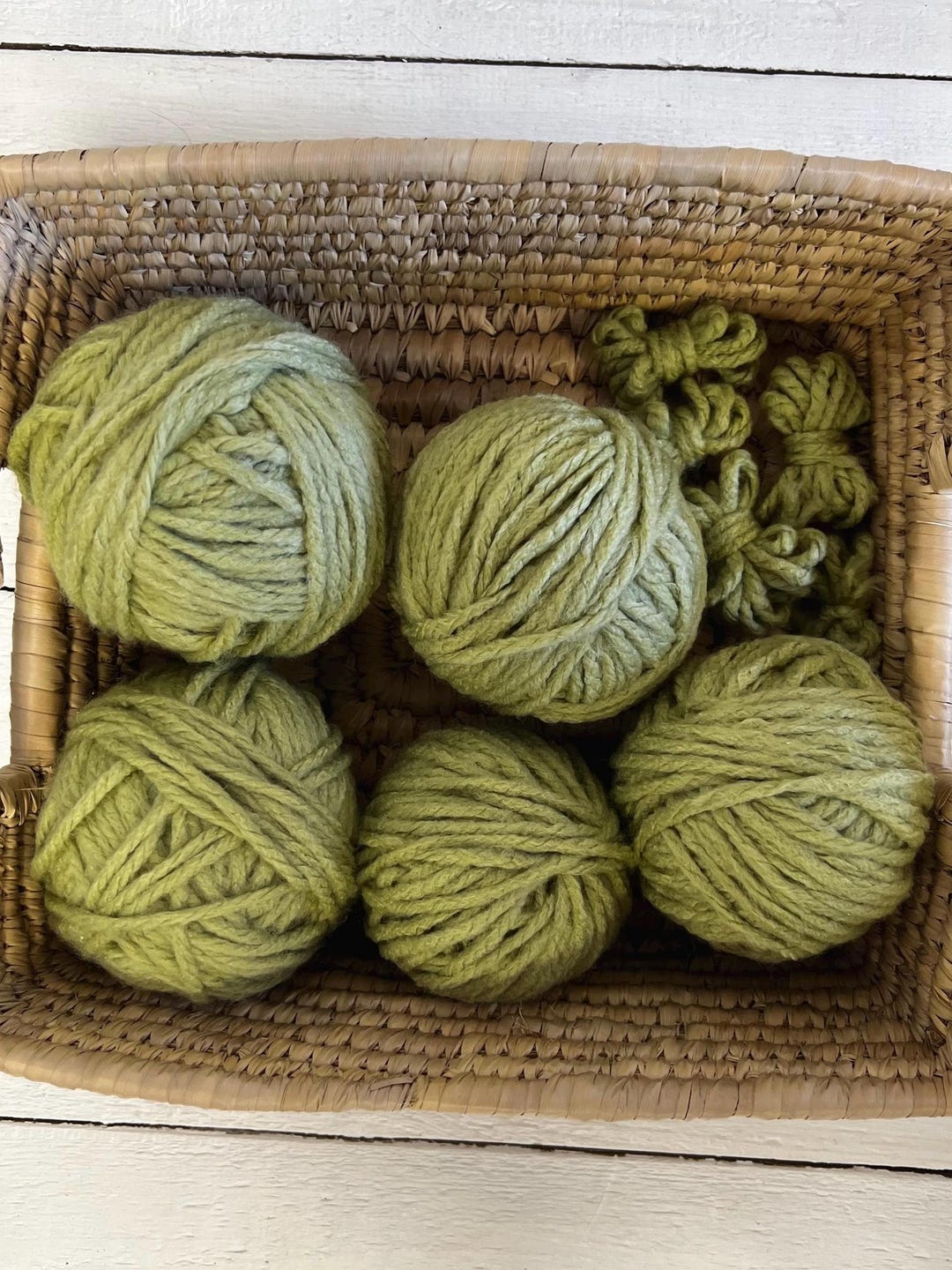 Destash Yarn Lot, Light Green Yarn Box, Chunky Yarn Bundle, Gift for ...