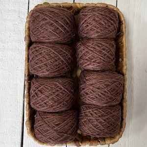 Bordo yarn bundle, Wool yarn box, Destash yarn lot for knitting, Yarn kit for crafters, Worsted yarn for crocheting, Brown yarns.