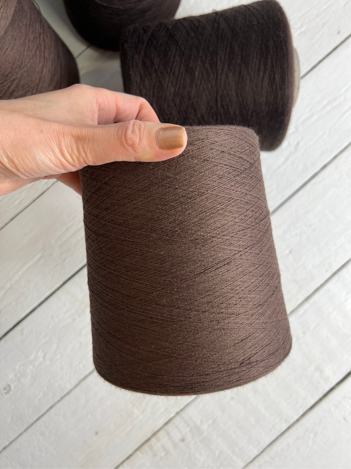 Brown Cotton Yarn, Lace Yarn Thread for Knitting and Crocheting ...