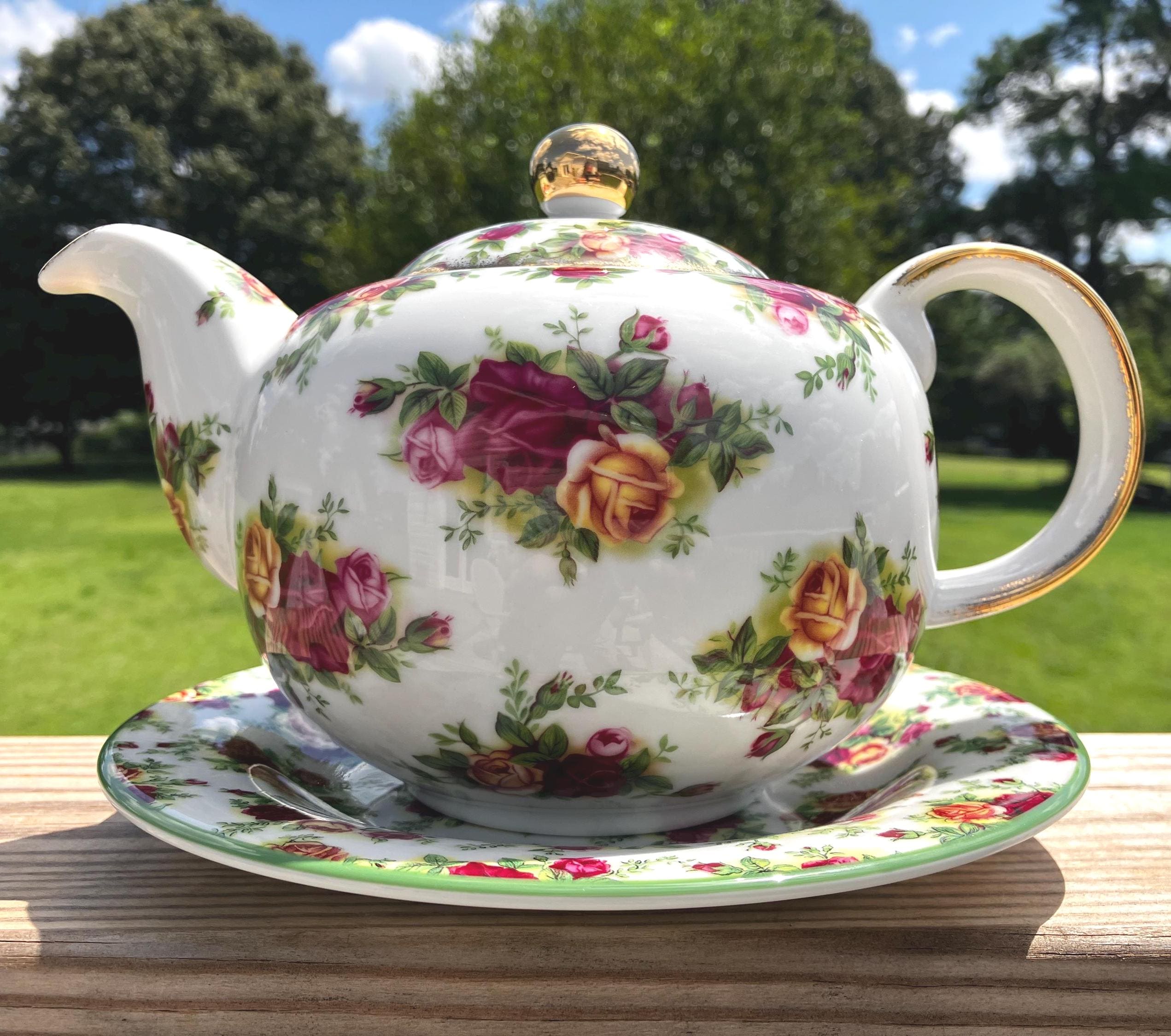 Royal Albert Bone China Old Country Roses Tea Set 1962 - Etsy