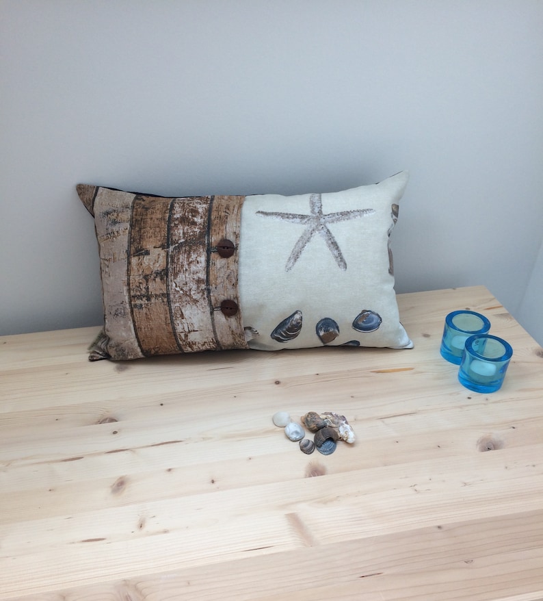 Kissens Nautical Decor cushion cover 30x50cm Lakehouse decor Beach decor cushions Pillows 12x20 Kissenbez\u00fcge homewarming gift