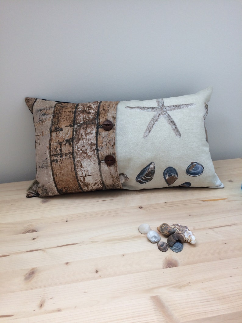 Kissens Nautical Decor cushion cover 30x50cm Lakehouse decor Beach decor cushions Pillows 12x20 Kissenbez\u00fcge homewarming gift