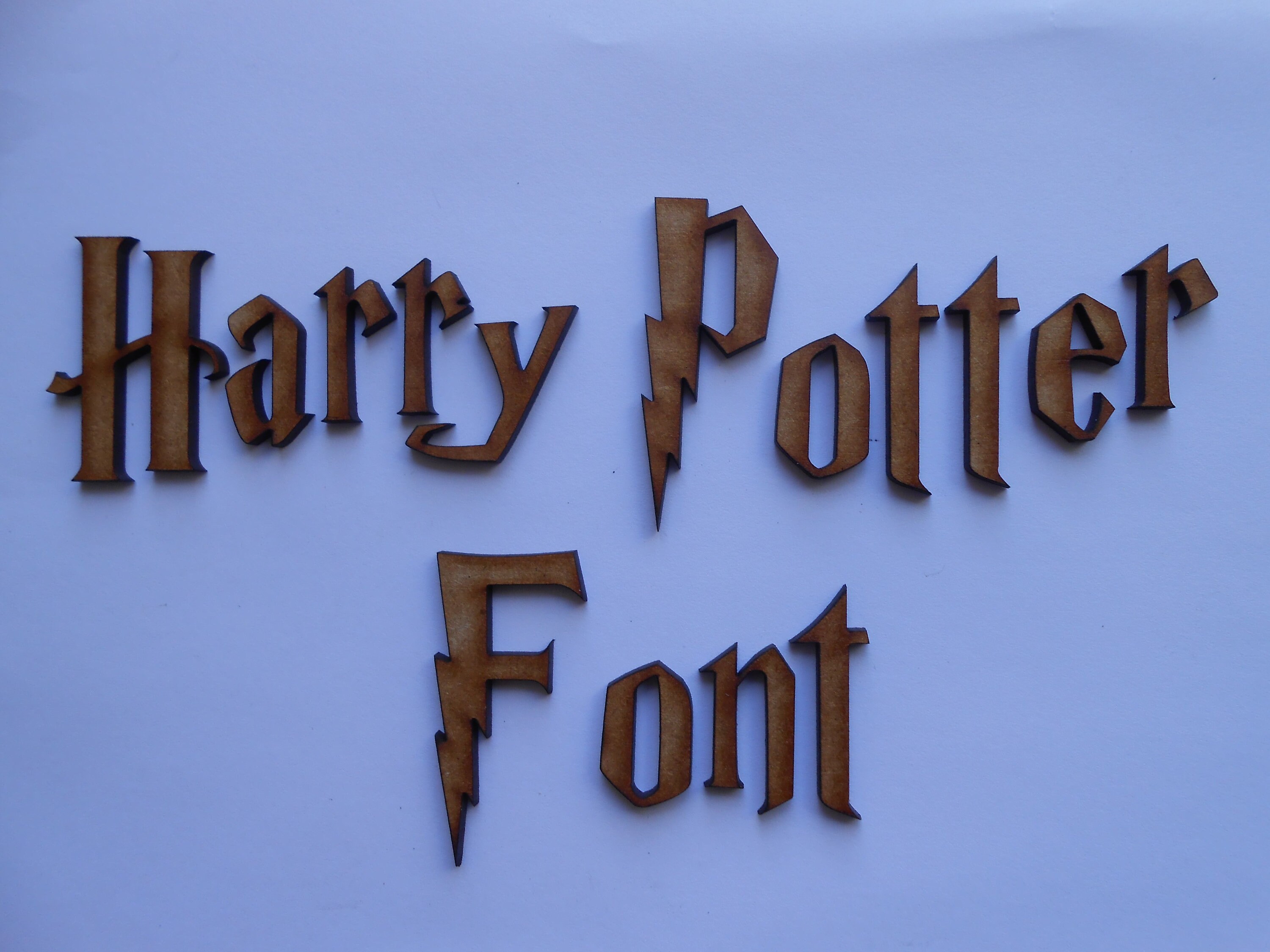 10CM HARRY POTTER LETTERS Wooden Harry Potter Font Etsy