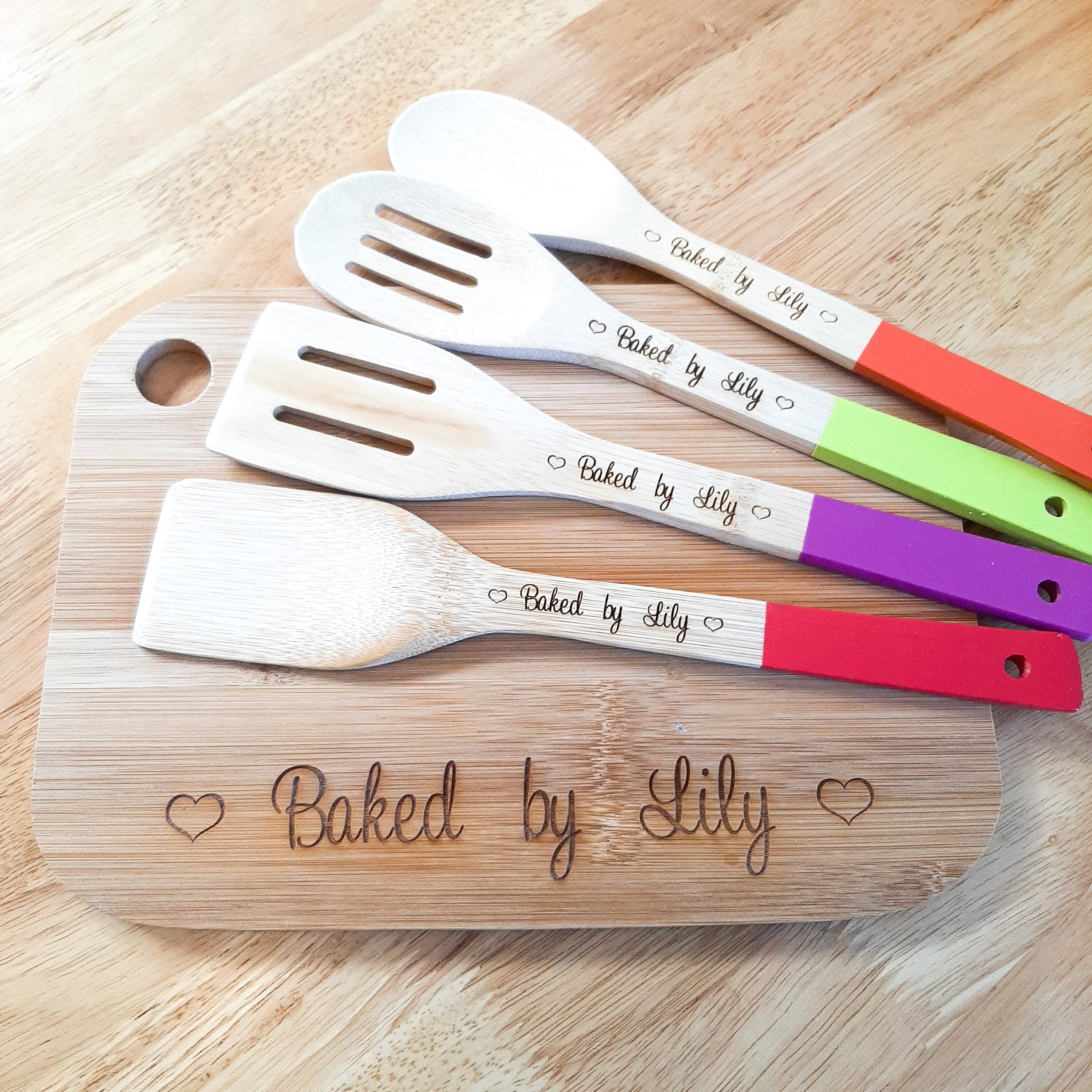 Personalised Children's Baking Set Includes Engraved Etsy UK