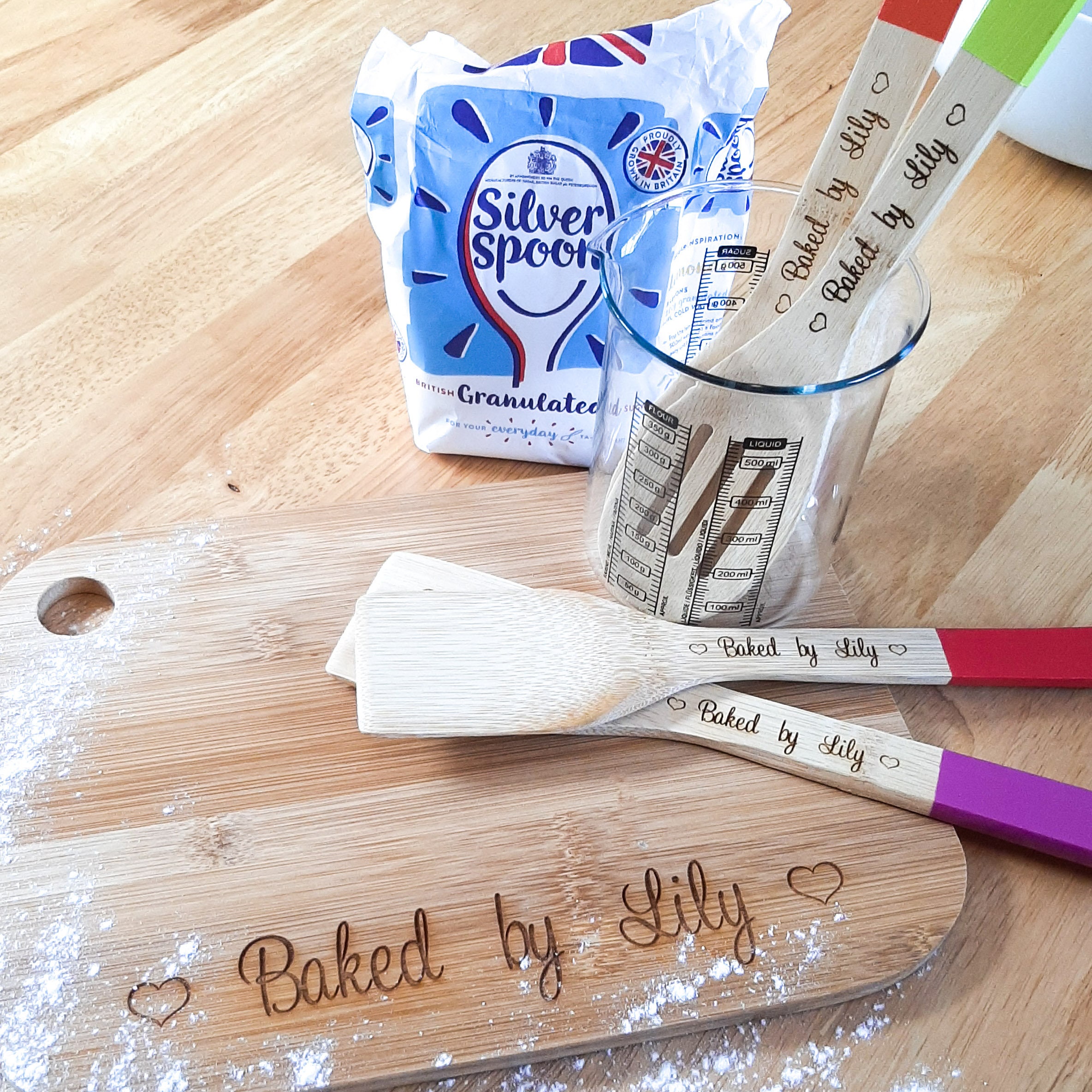 Personalised Children's Baking Set Includes Engraved Etsy UK