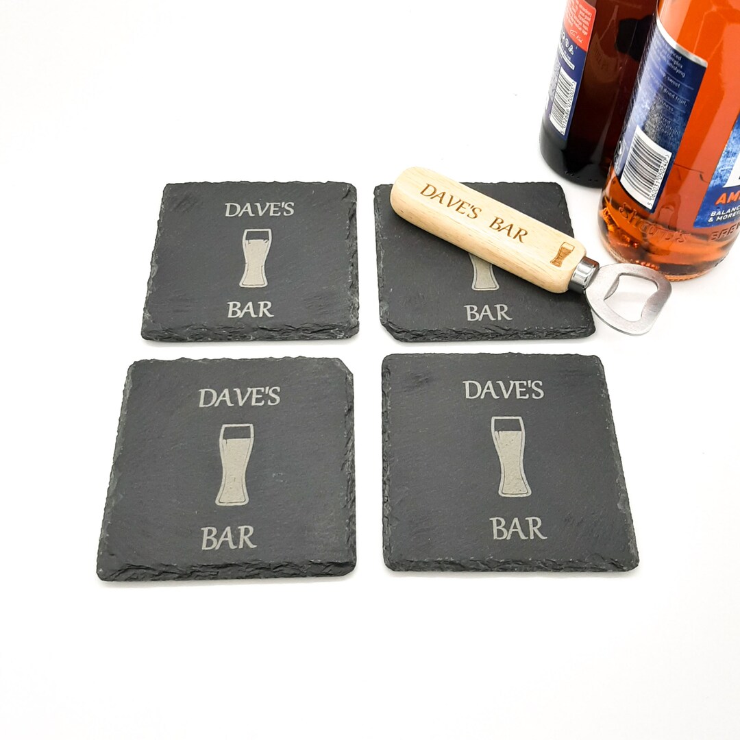 Personalised Home Bar Gift Set. Ideal Birthday Gift for Dad or Grandad