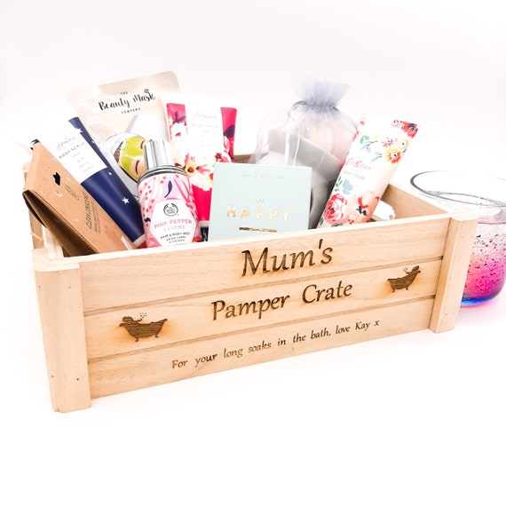 Personalised Pamper Box Personalised Storage Bespoke Box Home & Living Beer  Crate Treats for Him Gifts for Him Man Storage Box 
