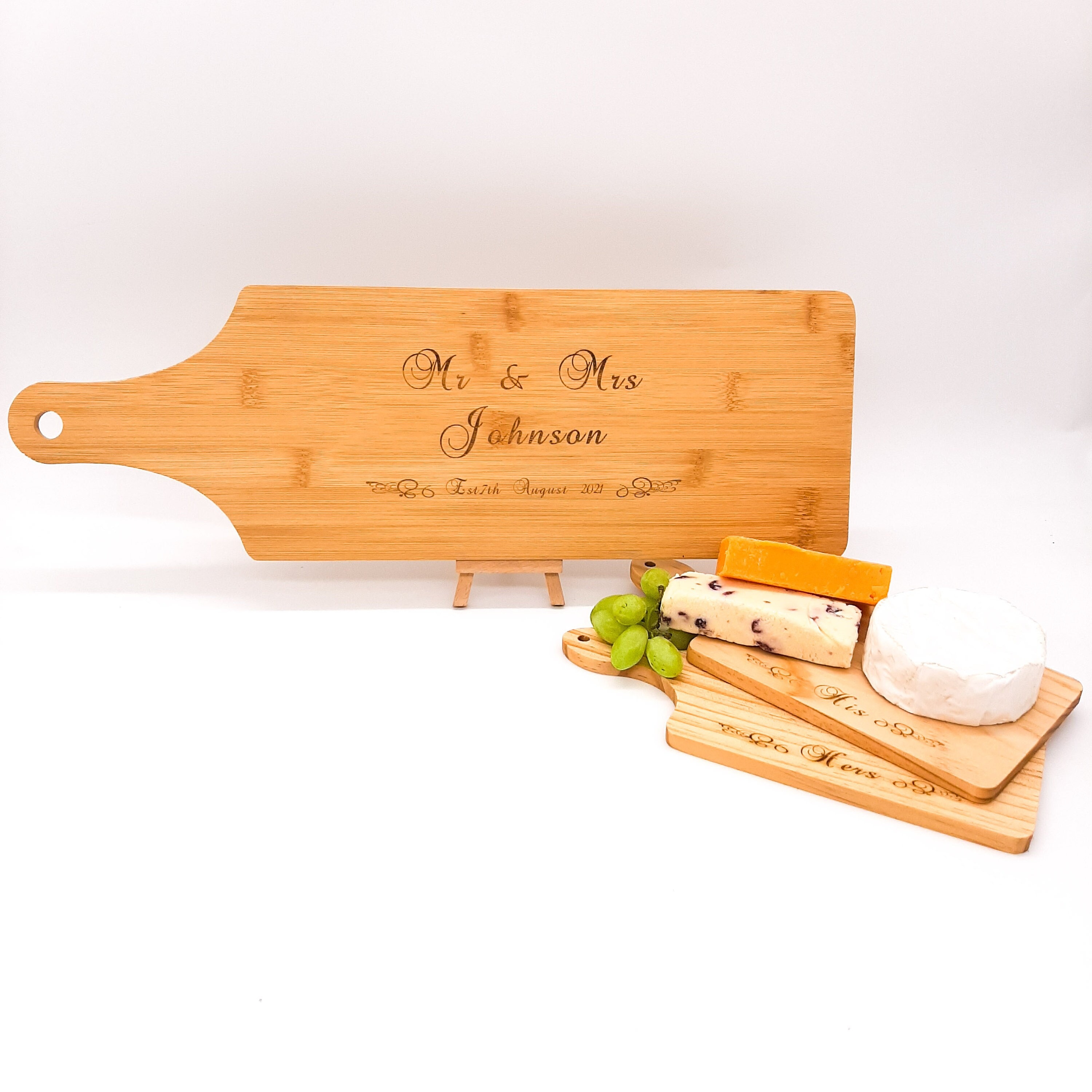Personalised Cheese Board gift set perfect wedding or Etsy