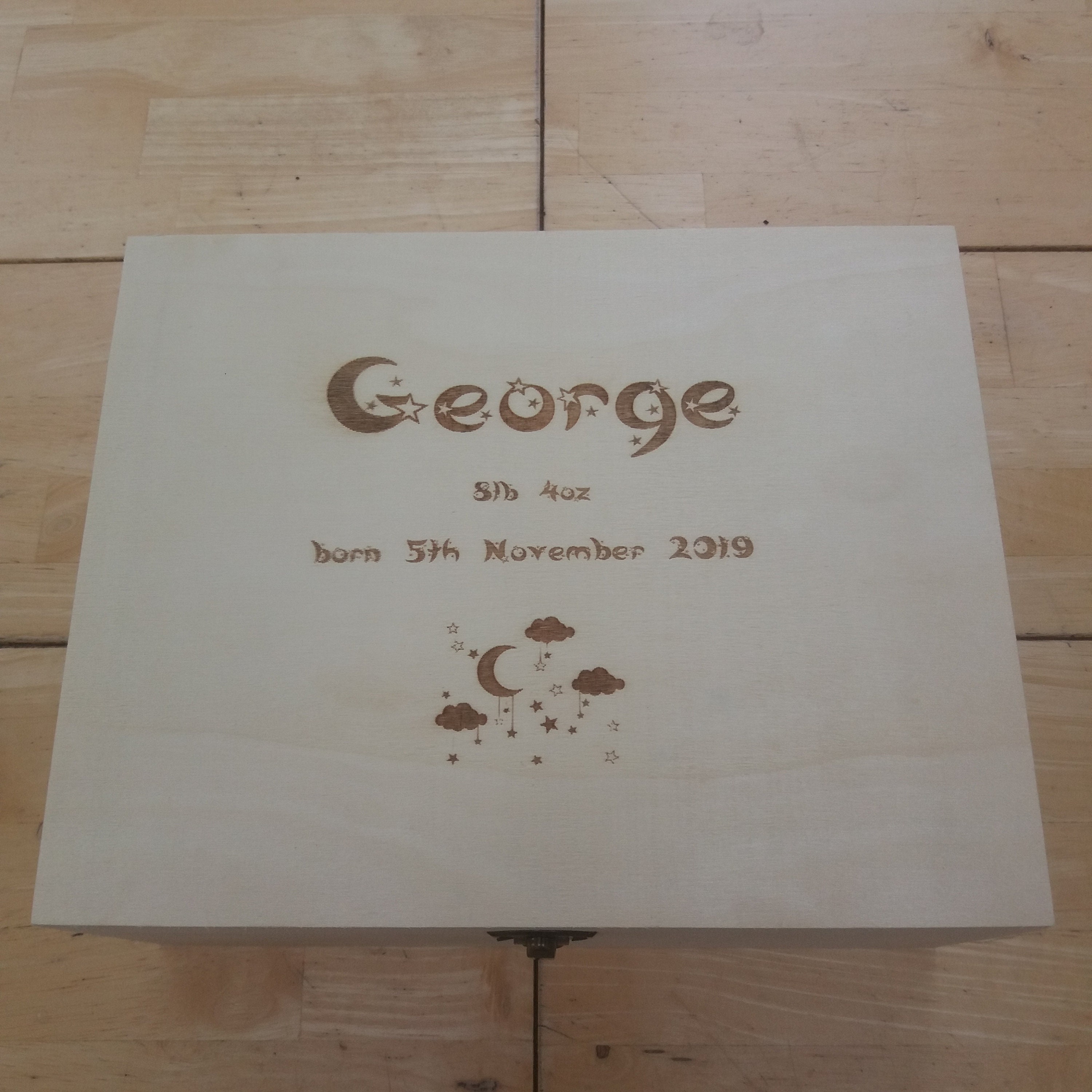 Personalised Baby Memory Box ideal gift keepsake trinkets or Etsy