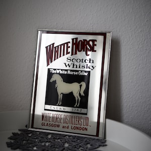 White Horse Whisky Mirror - Etsy