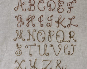 initial gift tags letter