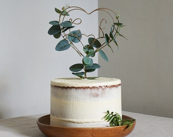 Eucalyptus Wire Wedding Cake Topper