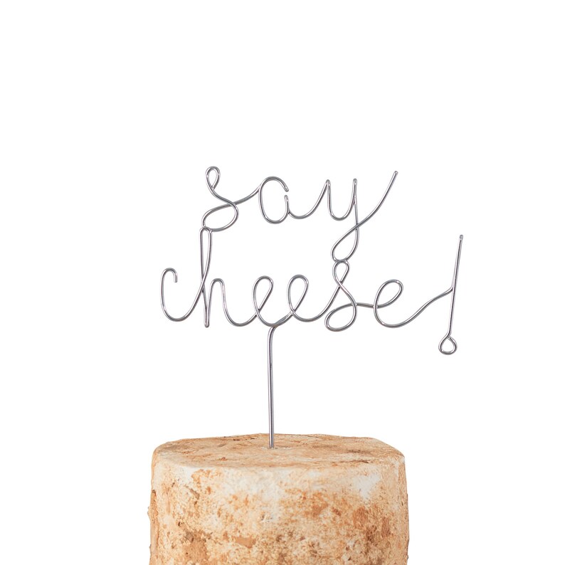 Cheese Cake Topper Cheese Markers Say Cheese Etsy