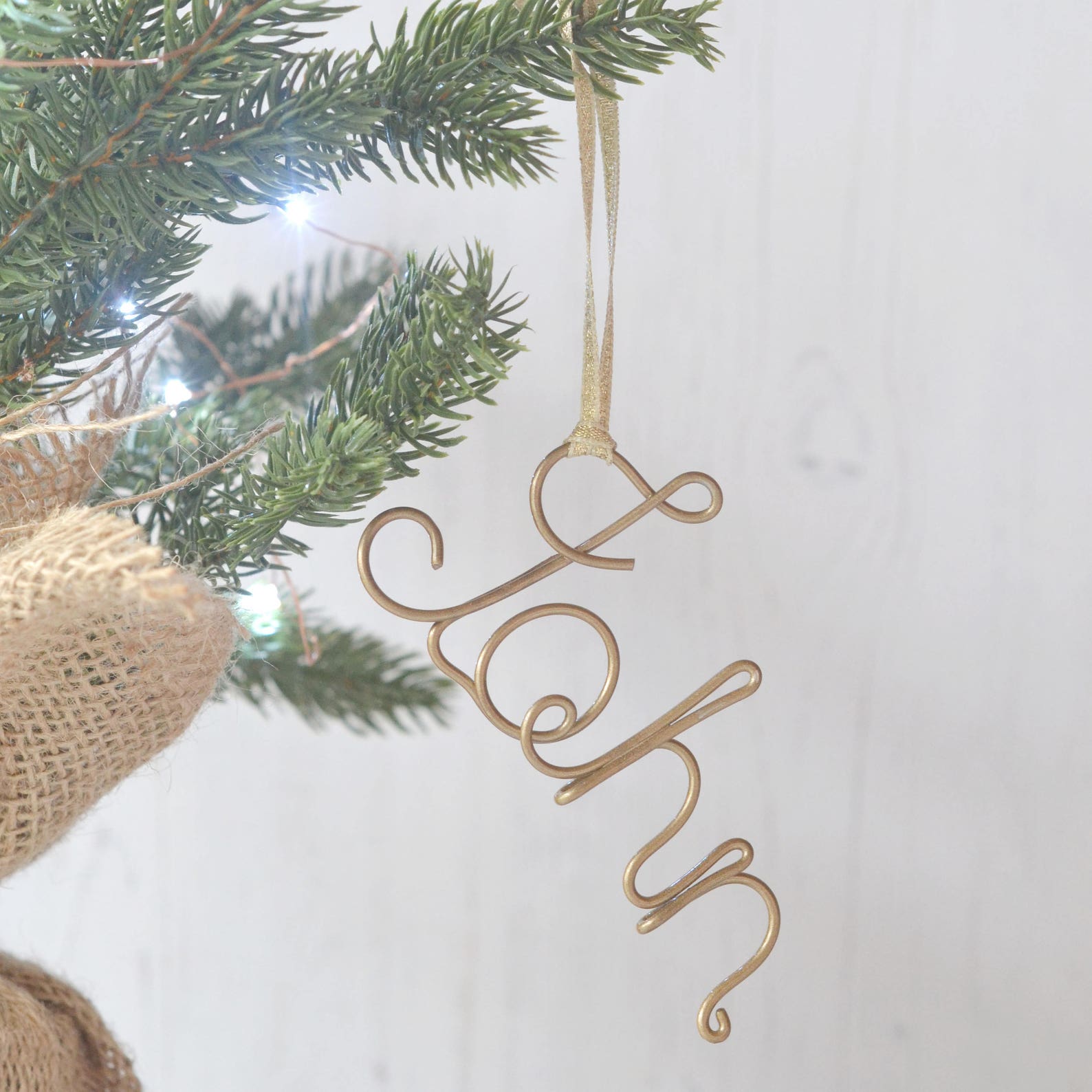 Tree Ornament Name Tree Decoration Etsy