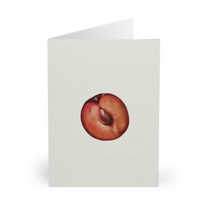 Cartes de voeux abricot (paquet de 5) - Idéales pour les cadeaux gourmands, les cartes de voeux avec des fruits, les mots de remerciement, la papeterie nature