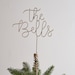 Personalised Family Name Wire Tree Topper | Custom Wire Tree Topper | Modern Tree Topper