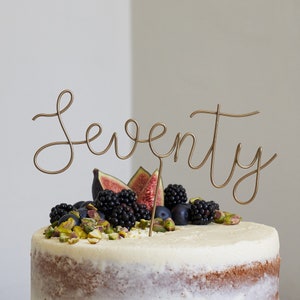 Seventy Wire Cake Topper image 1