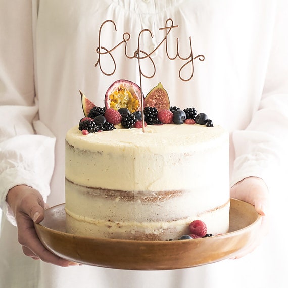 fifty cake topper 50