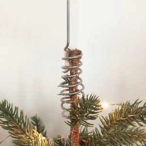 Wire Star Word Christmas Tree Topper, Minimalist Christmas Decor image 2