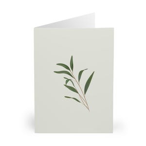 Willow-wenskaarten (5 stuks) - botanische kaart, verjaardagen, bedankbriefjes, milieuvriendelijk, schattig briefpapier