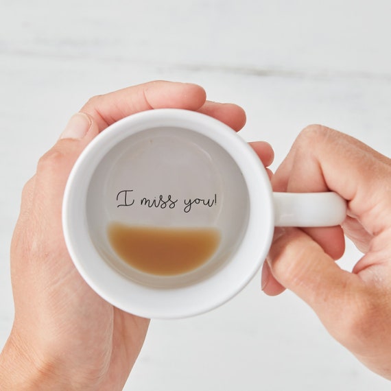 I Miss You Hidden Message Mug Etsy