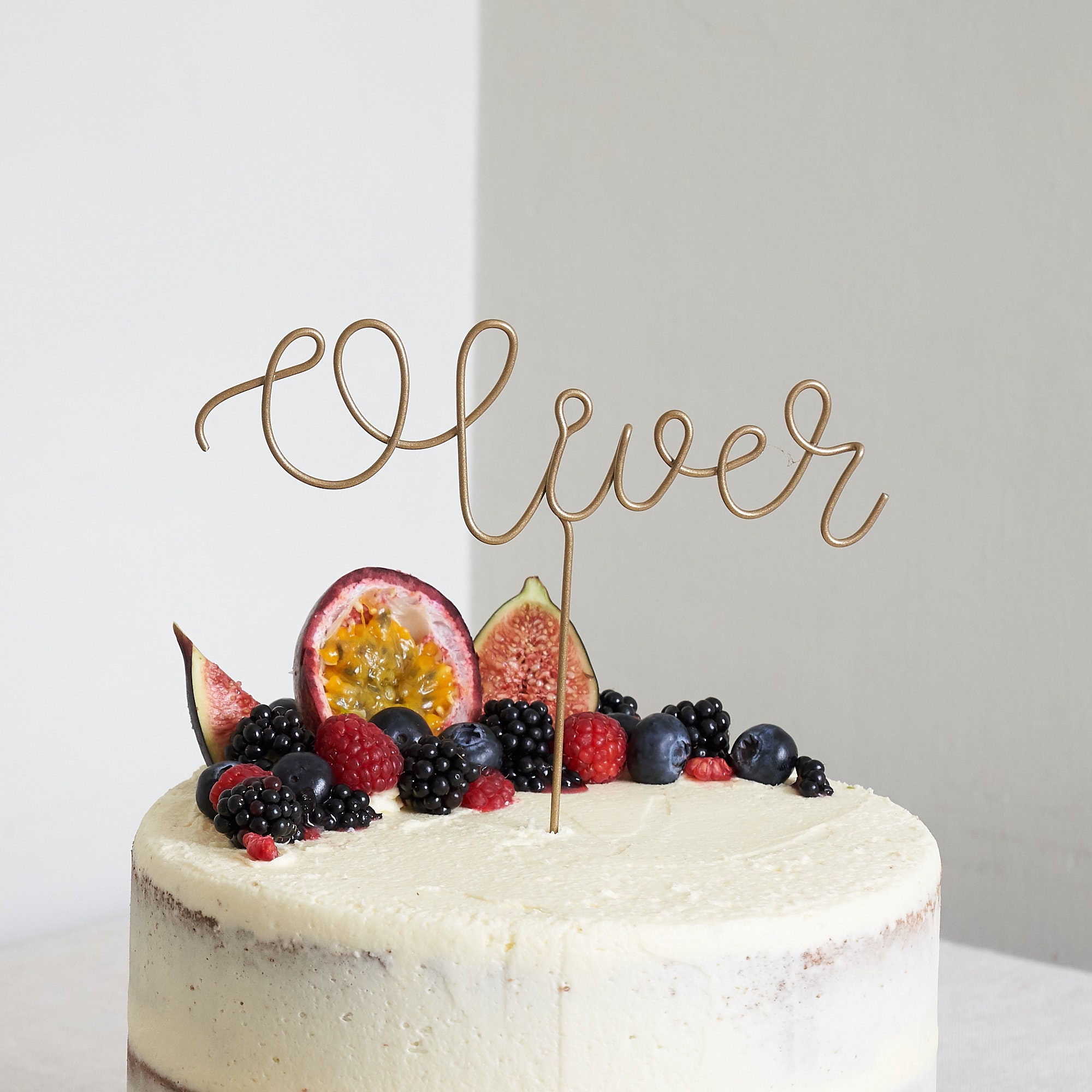 Name Cake Topper Custom Cake Topper Script Font - Etsy
