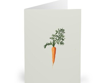 Karotten-Grußkarten (5er-Pack) - Perfekt für Foodie-Geschenke, Gemüsekarten, Dankesnotizen, umweltfreundliche, niedliche Briefpapiere