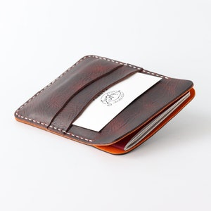 Lederen paspoorthoes / reisportemonnee / paspoorthoes