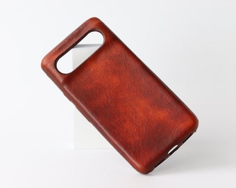 Pixel 8 Pro Leather case / Pixel 8 leather case / Old Brown