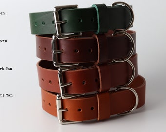 Leather Dog Collar / Leather Dog Collars / Pet gift / Kaseta Leather