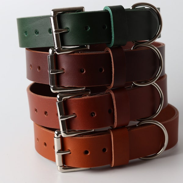 Leather Dog Collar / Leather Dog Collars / Pet gift / Kaseta Leather