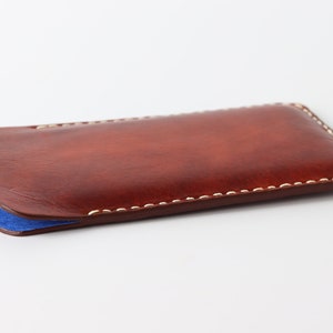 iPhone 14 Pro Leather Sleeve / iPhone 14 Leather Case / Pouch / iPhone 13 / iPhone 12 Pro pouch
