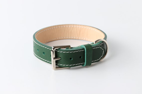 Etsy leather dog collar deals