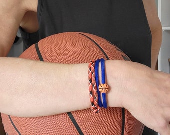 Custom Basketball Bracelet Set - Basketball Mom Gift - Gifts for Girls - End of Season Player or Coach Gift - para1pat