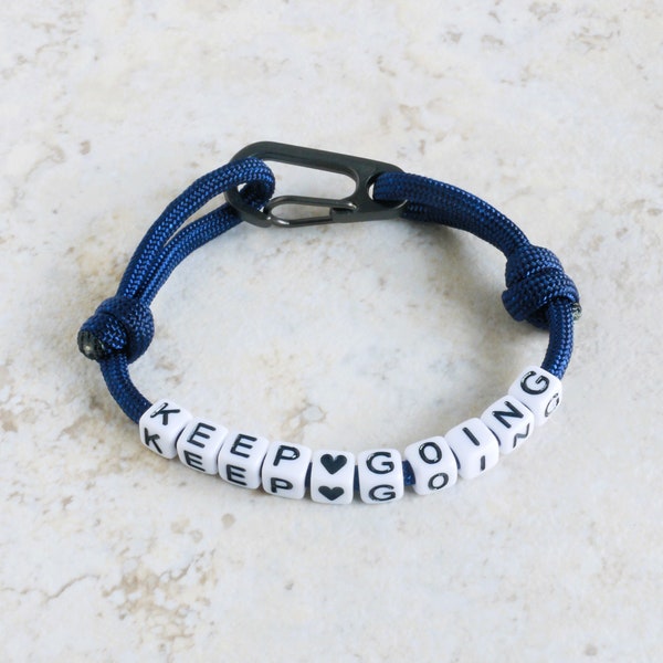 Personalized Paracord Bracelet - Custom Minimalist Bracelet for Men Women Children - Choose from 30 Colors - PERS
