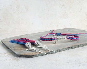 Custom Hockey Mom Jewelry - Bracelet and Earring Gift for Mom - Game Day Spirit Wear - GiftSet
