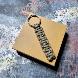 Camo Paracord Keychain: 7 Camouflage Patterns, Rugged Key Ring Gift
