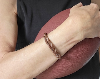 Football Paracord Bracelet: XS-XL Adjustable Jewelry