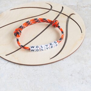 Personalized Basketball Mom Bracelet: Team Name, Number, Initials