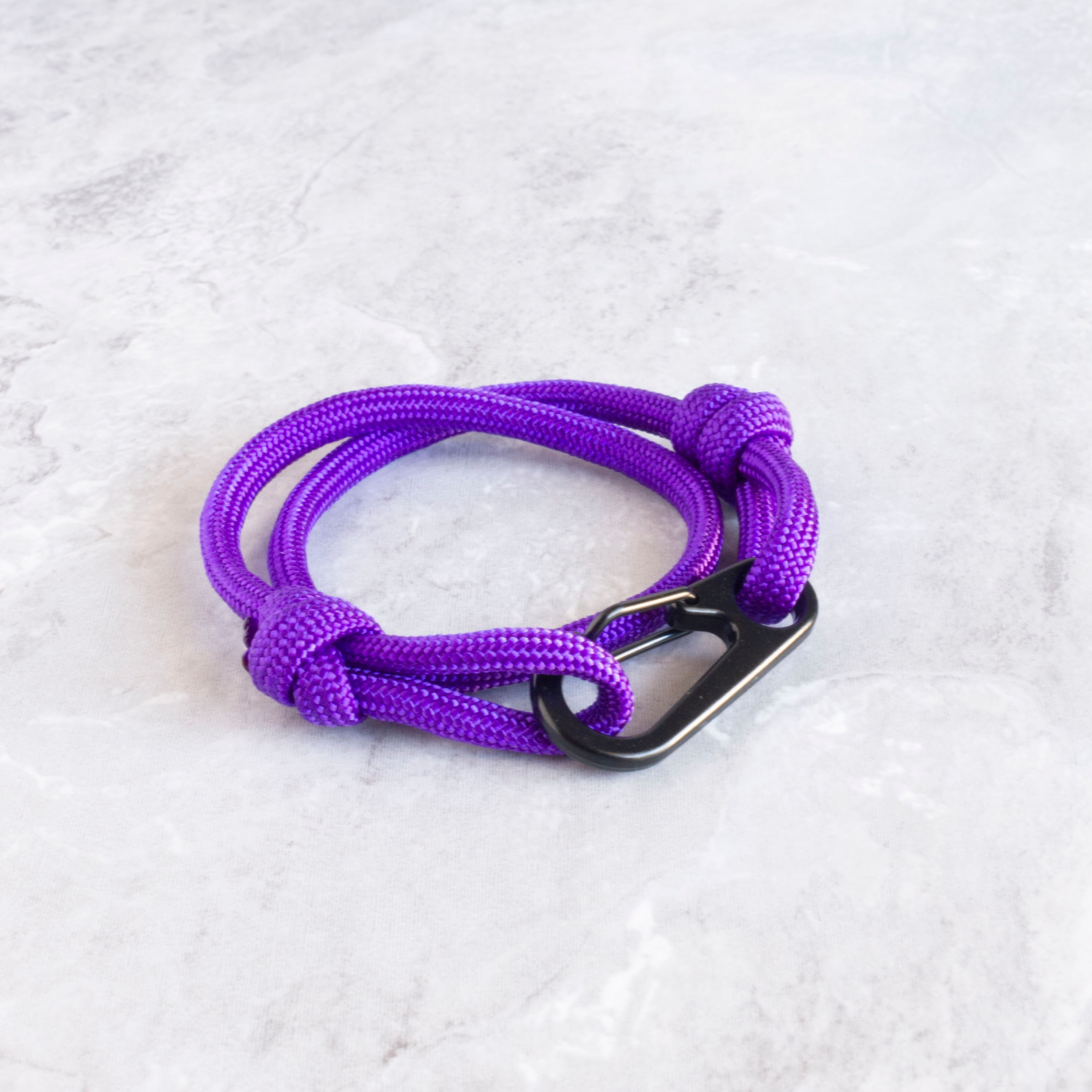 Adjustable Wrap Paracord Bracelet - Custom Minimalist Bracelet for Men Women Boys Girls - Parac - Choose from 30 Colors with Carabiner Clasp