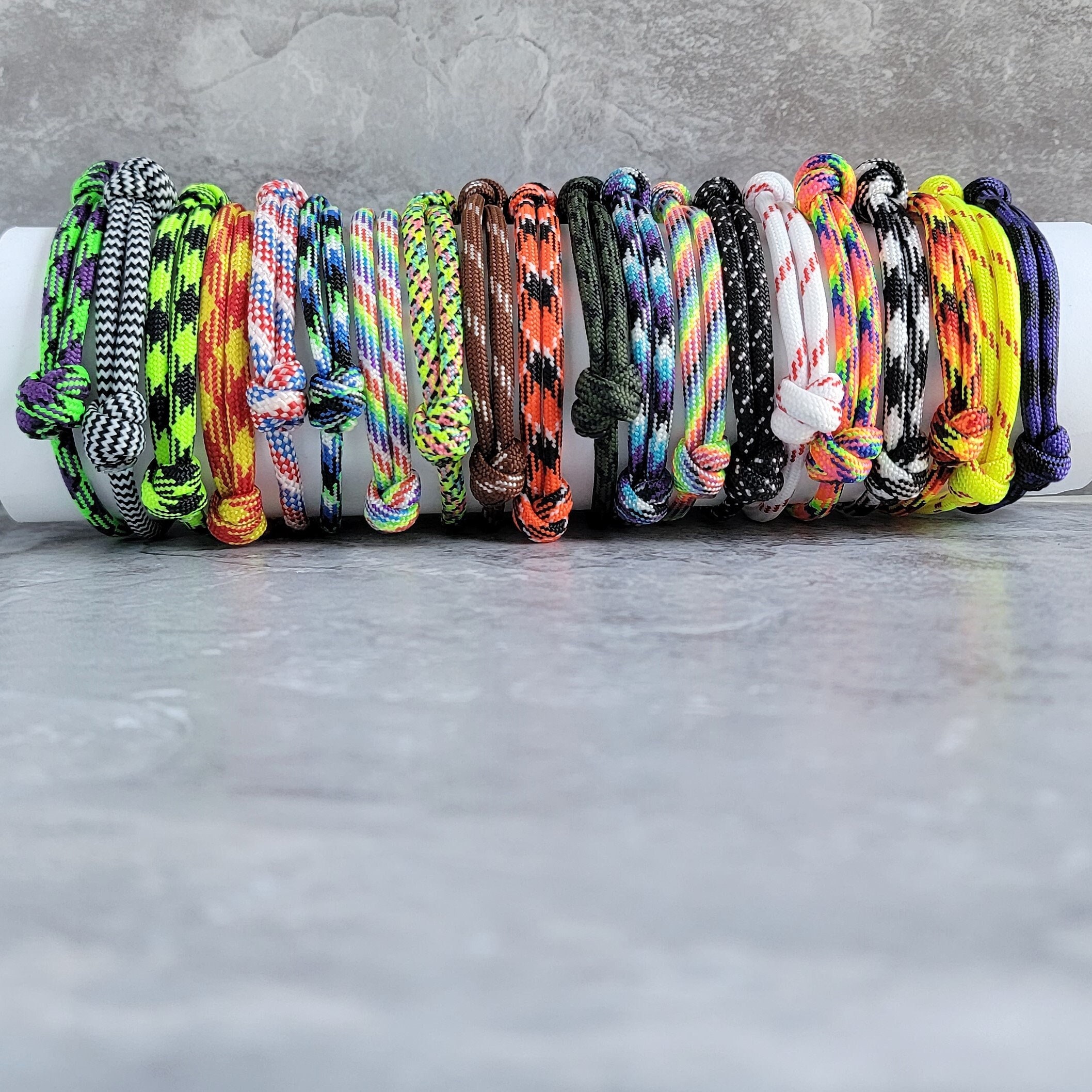 Colorful Paracord Bracelet Adjustable Surfer Bracelet Fun