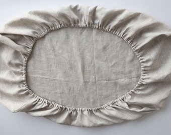 oval cot fitted sheet