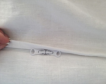 Funda de almohada de lino resistente con cremallera. Funda de almohada ecológica de lino denso y suave con cremallera sencilla. Disponible en todos los tamaños. Ideal para sofá, sillón o diván.