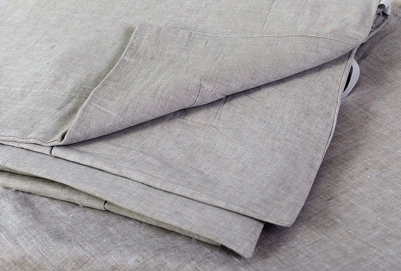 Flax Mattress Pad Covered Linen Ecofriendly Flax Filled Etsy