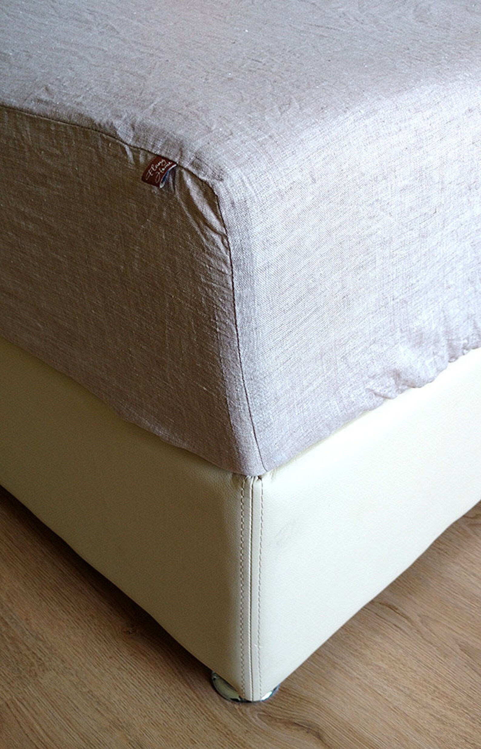 King Linen Fitted Sheet - Natural