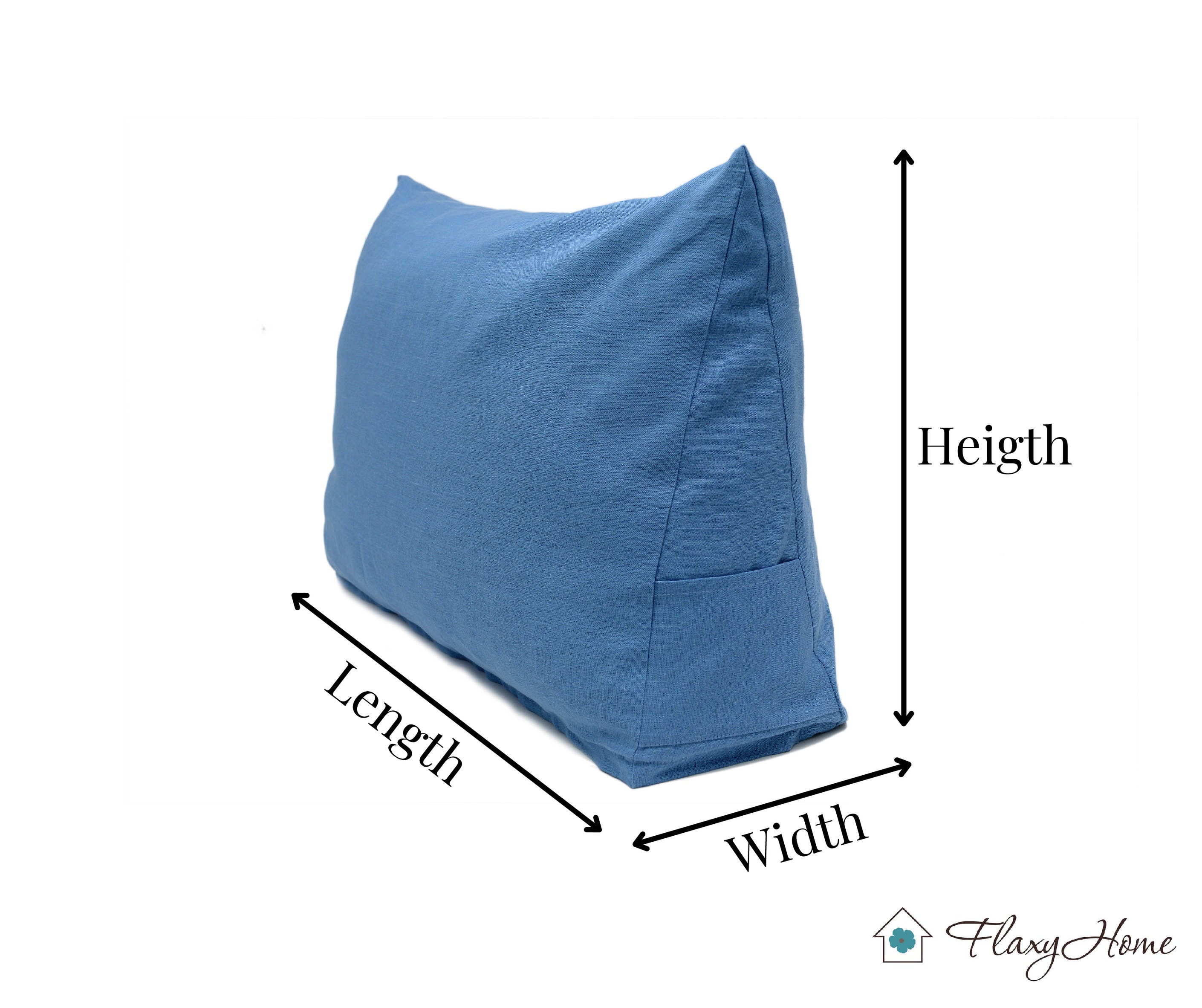 Any Size Cover for the Wedge Pillow Cotton Case Pillowcase Post Surgery  Pain Relief for Back Hip Knee Acid Reflux Snoring Sleep Apnea 