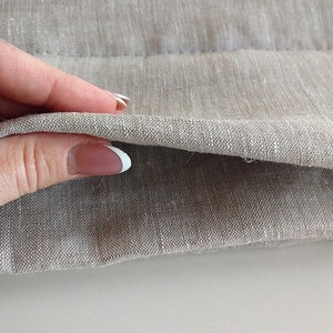 Cotton filled blanket covered natural linen. Cotton coverlid, Cotton coverlet, Eco weighted linen blanket, Washable Cotton quilt,Linen plaid