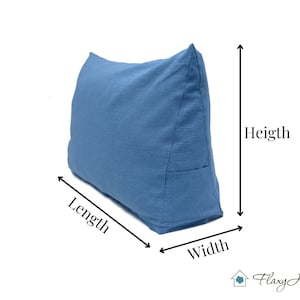 Jede Größe.SET: Flachs gefüllt Daybed Kissen mit abnehmbarem Leinenbezug.Keilkissen, Rückenkissen, Lesekissen, Kopfteil