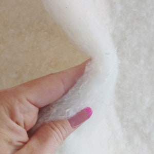 Cotton filled blanket covered natural unbleached cotton. Cotton coverlid, Cotton coverlet, Eco weighted blanket, Washable Cotton quilt image 5